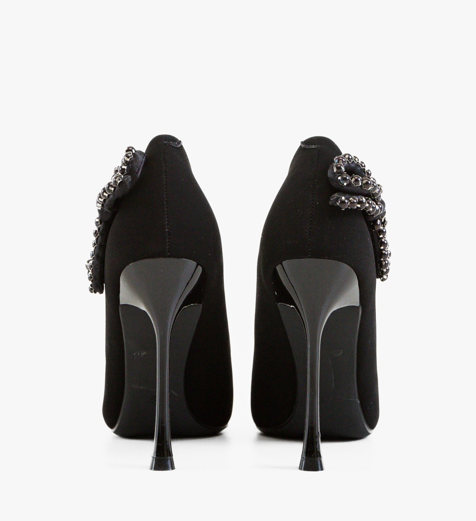 Pantofi Toobe Negri Eleganți cu Toc - imagine 2