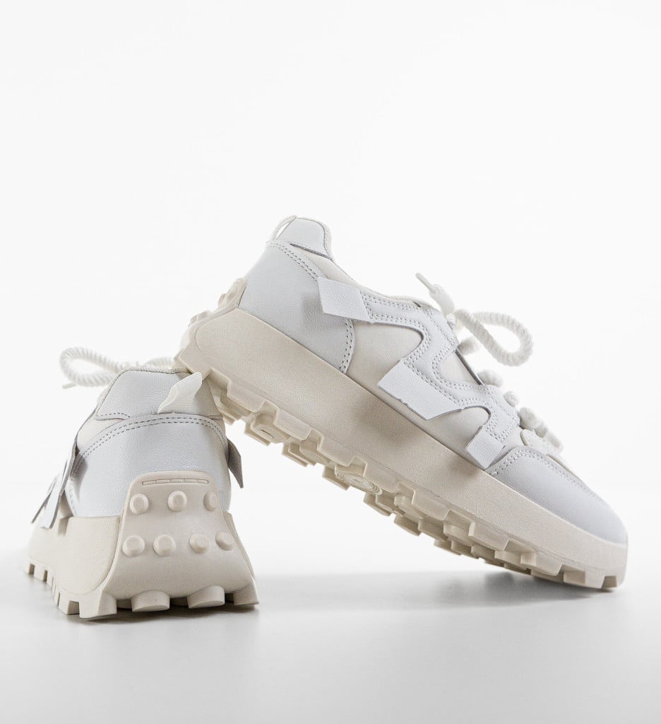 Sneakers Dama Broskmas Albi | Confort & Stil - imagine 10