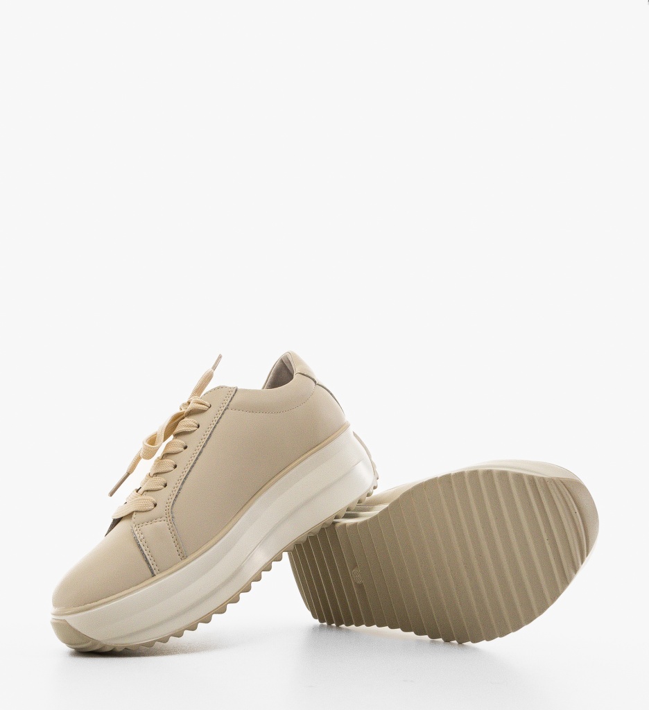 Sneakers Dama Arioami Bej - Confort Sport - imagine 6
