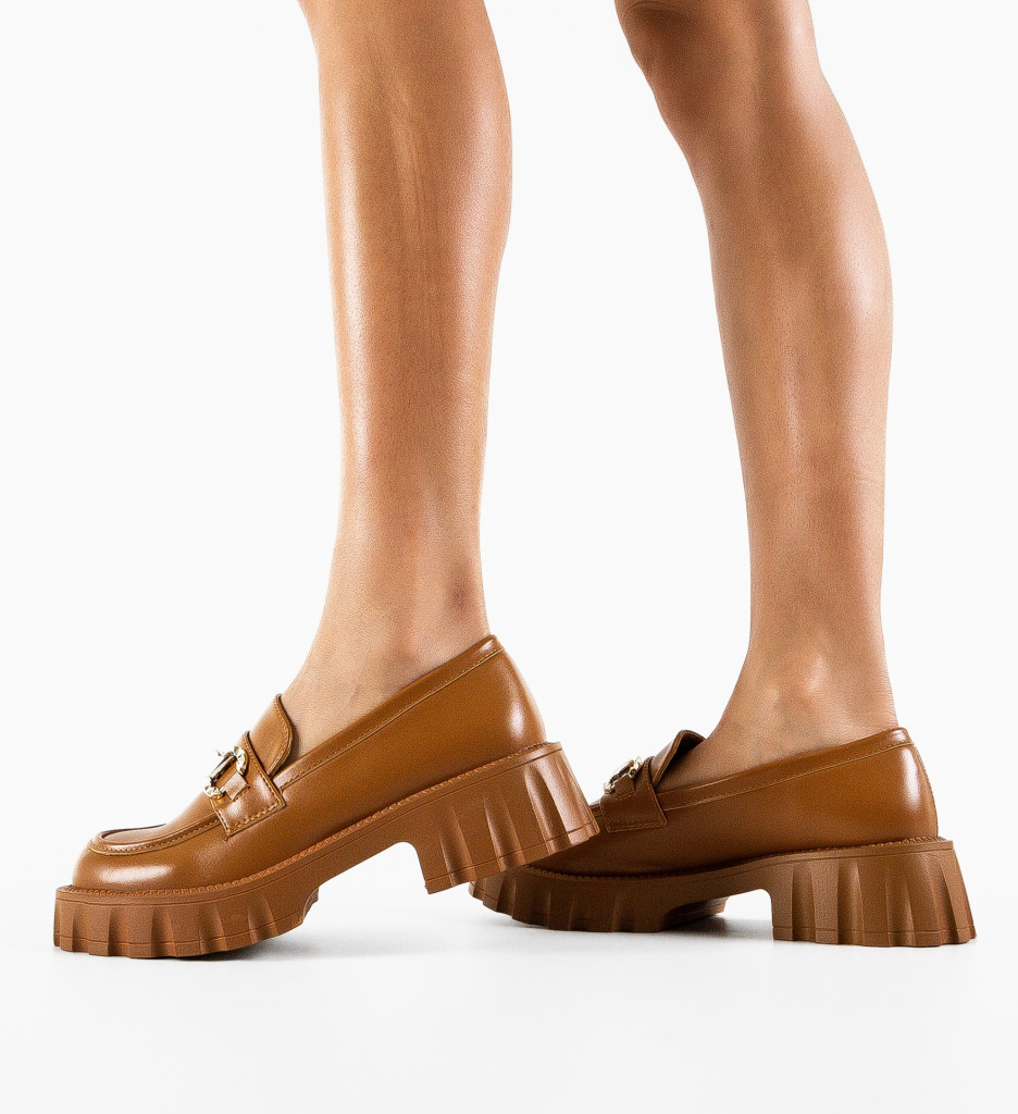 Pantofi Casual Alyena Camel - Confort și Stil - imagine 8