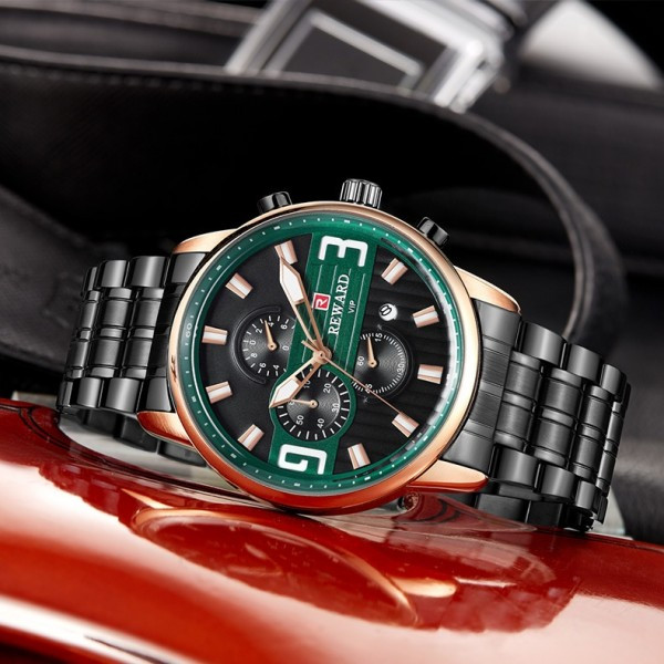 Ceas Barbatesc Reward CS1243 - Stil si Rezistenta - imagine 3