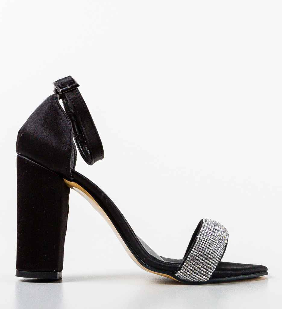Sandale cu Toc Hester Negre | Eleganță Asigurată - imagine 4