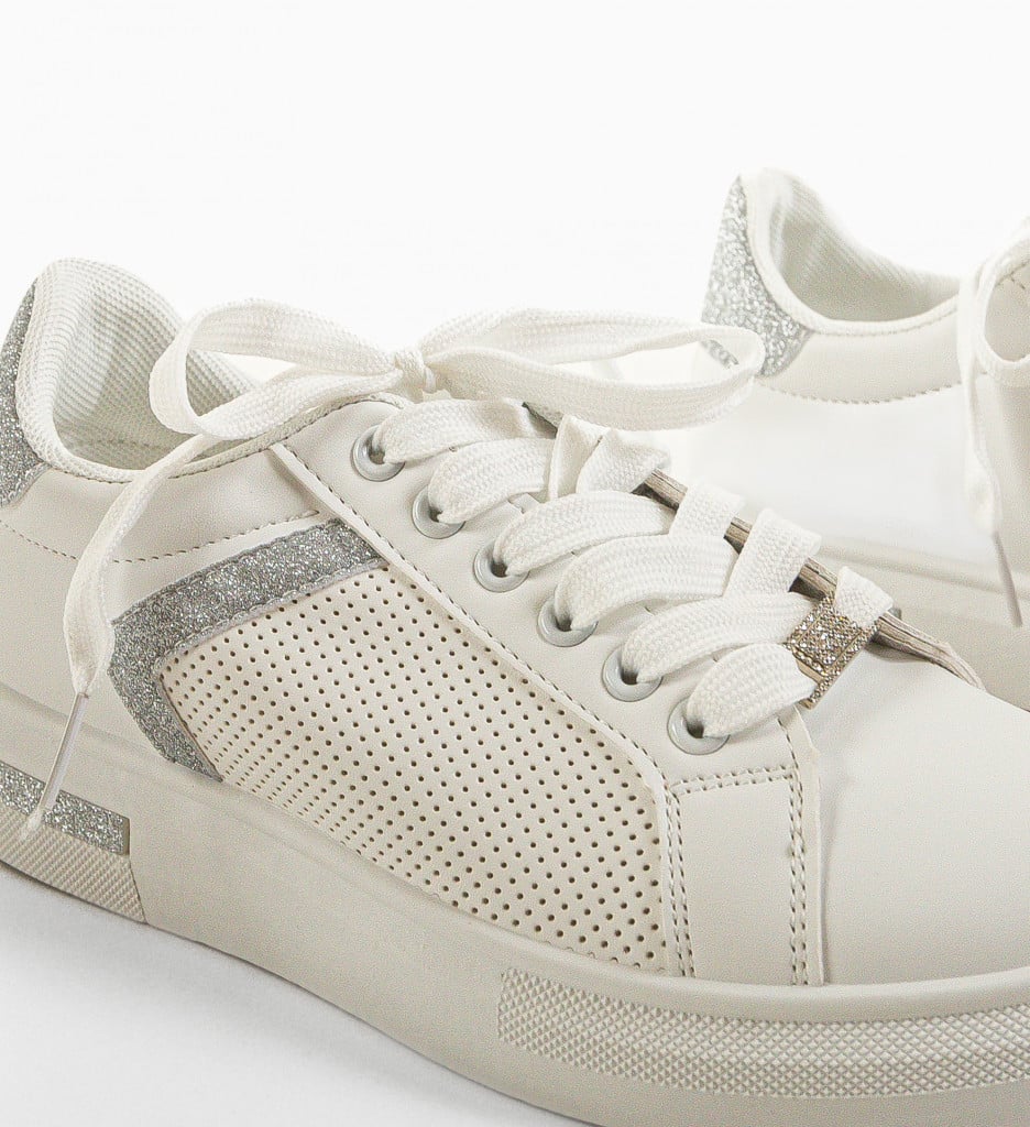 Pantofi Sport Herbie Argintii - Stil Urban Modern - imagine 9