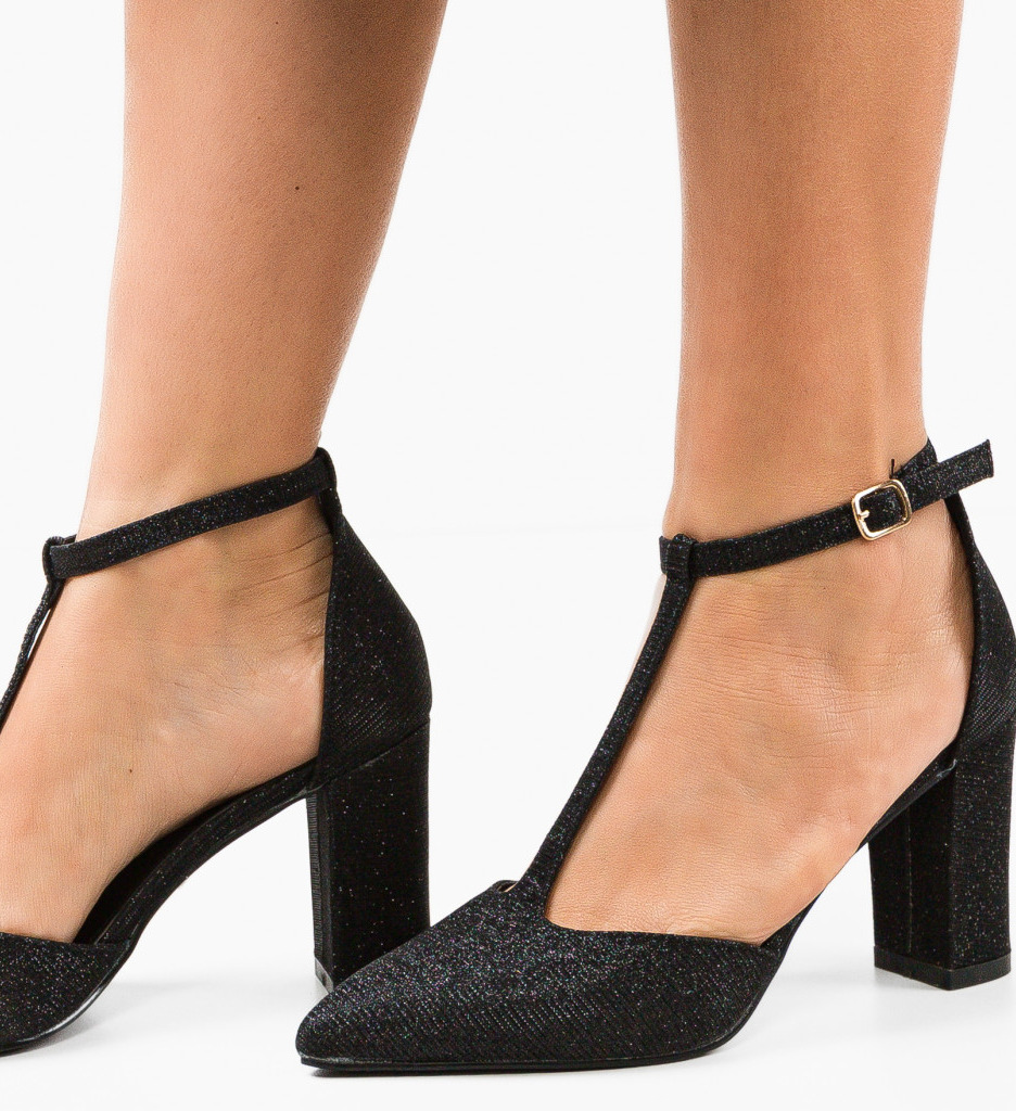 Pantofi cu Toc Select Negru | Eleganță și Stil
