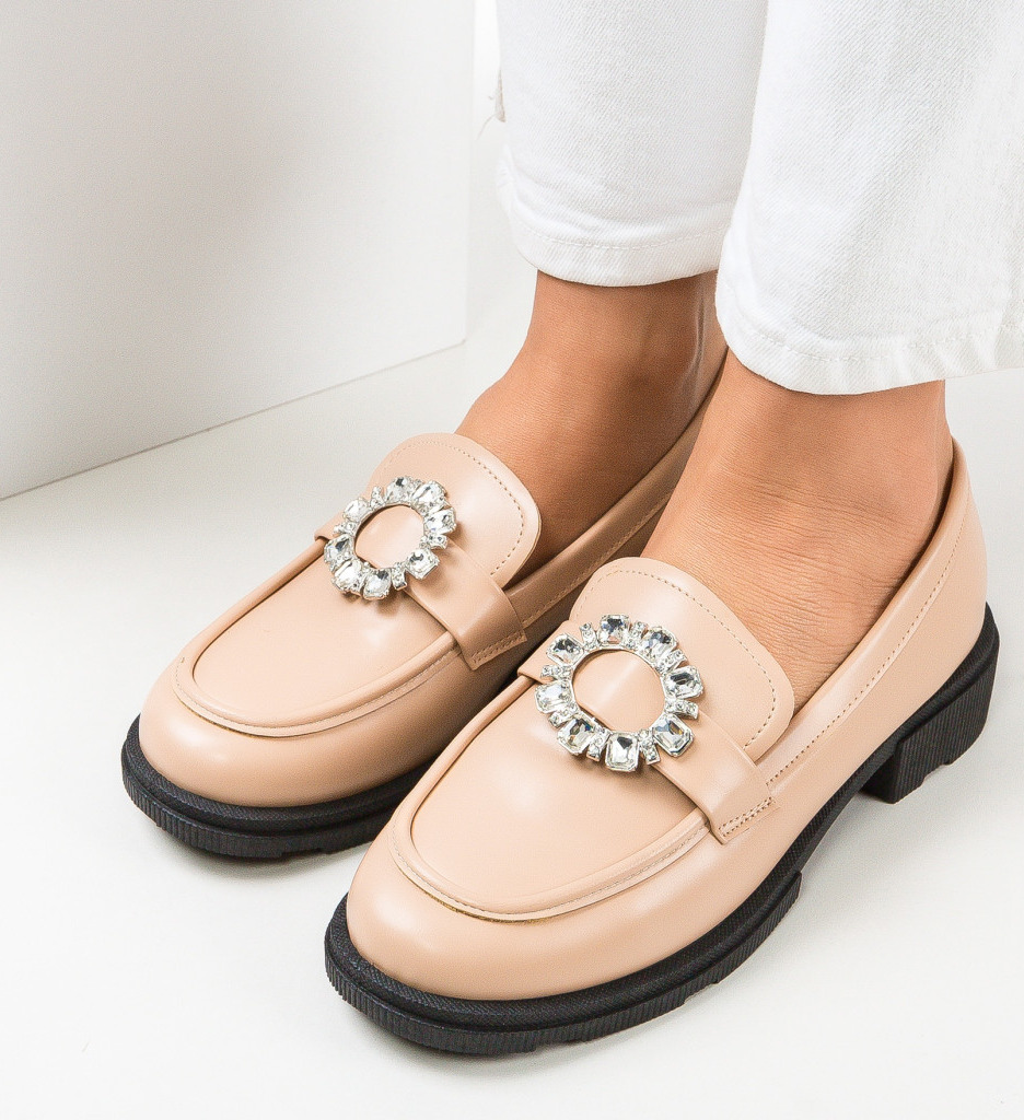 Pantofi Casual Dama Iezabel Bej - Confort & Stil - imagine 3