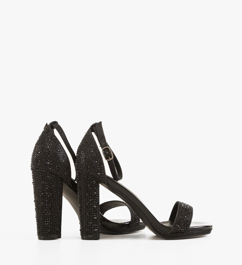 Sandale Dama Kajahhy | Toc Eleganta Negru - imagine 4