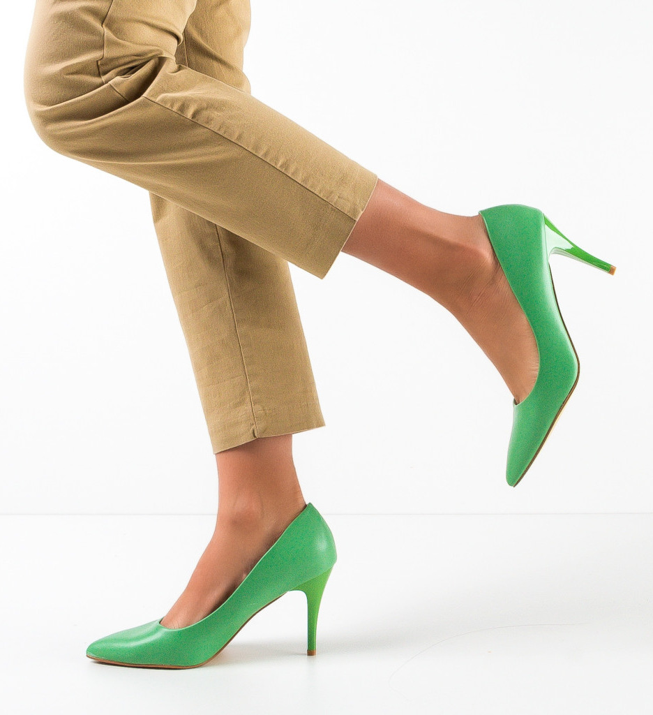 Pantofi Dama Halek Verzi - Eleganță și Stil - imagine 3