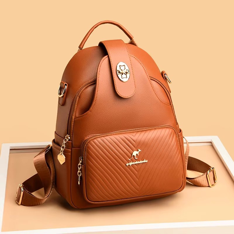 Rucsac Picadili Taliah GT3600 Cognac Piele Ecologica - imagine 3