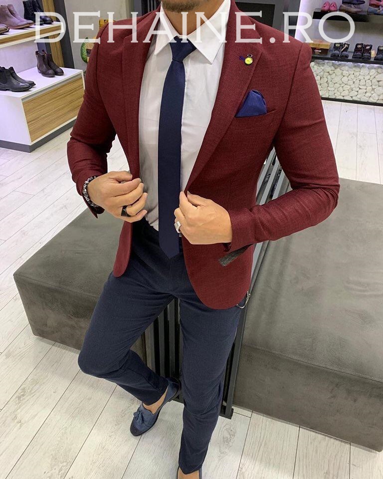 Sacou ZR Slim Fit Elegant Grena