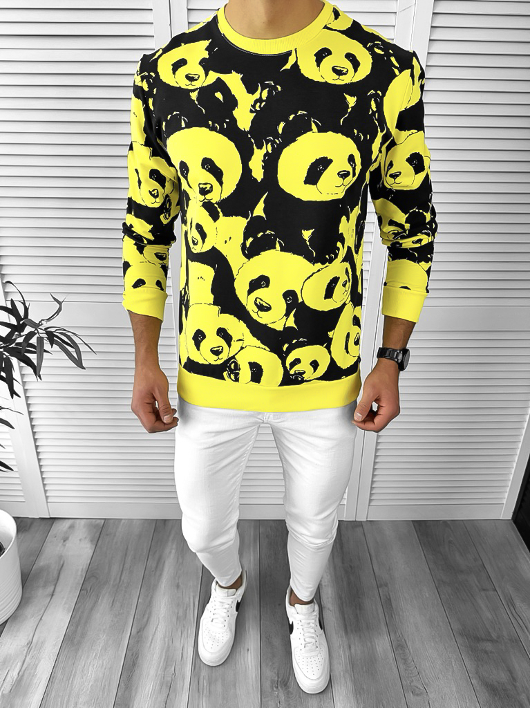 Bluză Bărbați Slim Fit Galbenă | deHaine.ro