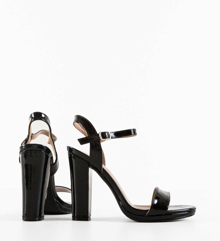 Sandale cu toc Najm Negre - Eleganță și Stil - imagine 5