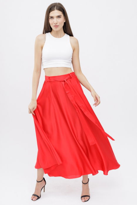 Fusta Satin Rosie Shopika | Stil & Eleganta