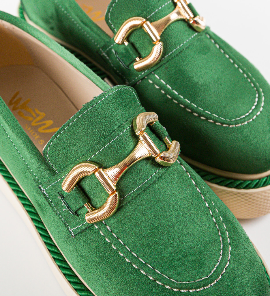 Pantofi Casual Selvie Verzi | Confort Zilnic - imagine 8