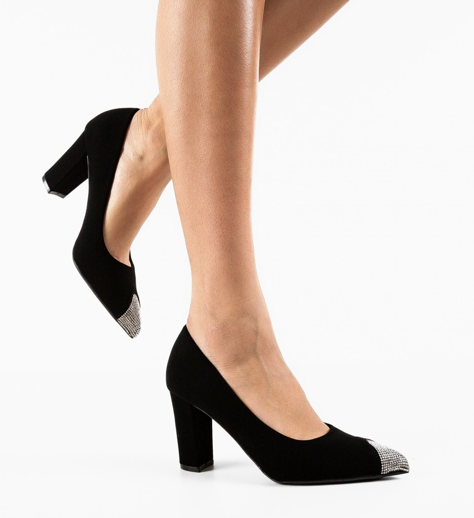 Pantofi Dama Meyly Negri | Eleganță și Stil - imagine 6