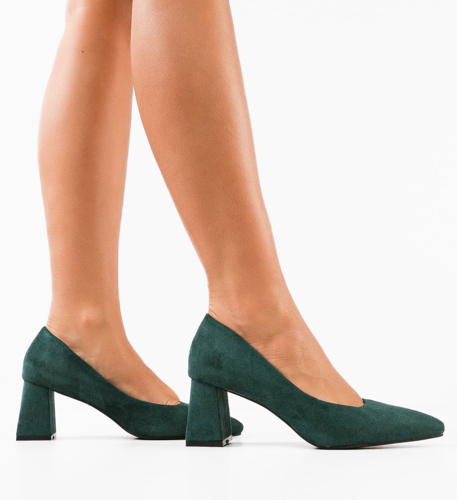 Pantofi cu Toc Adria Verzi | Eleganță - imagine 3