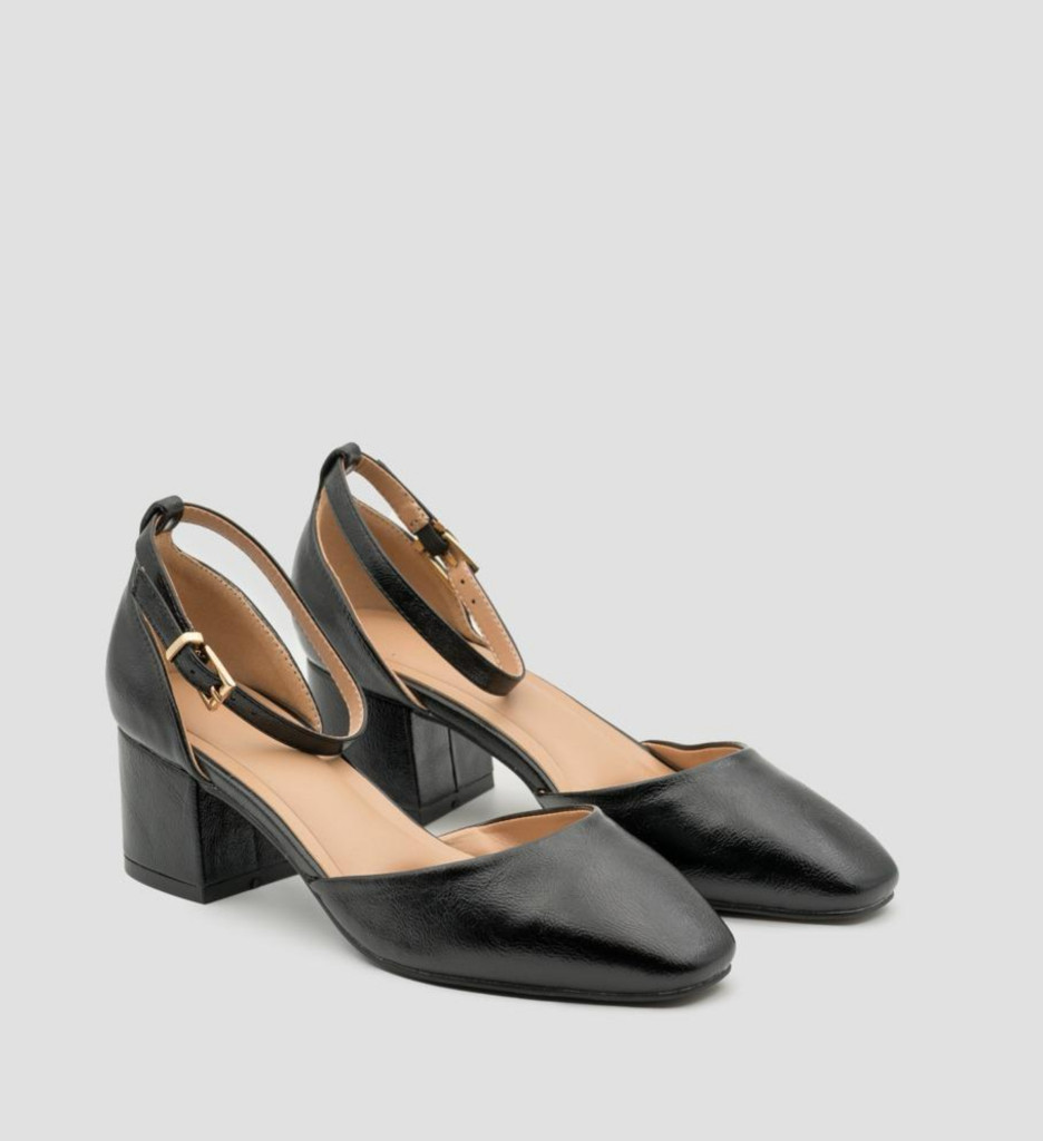 Pantofi Vixim Negri Eleganți cu Toc - imagine 2