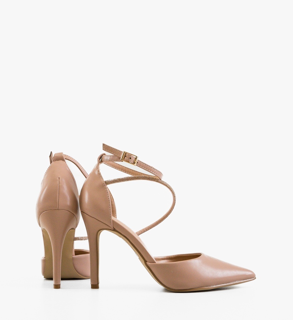Pantofi Stiletto Dama Levyy Nude Eleganți - imagine 4