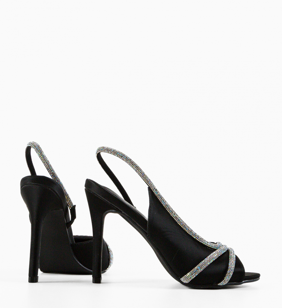 Sandale cu Toc Toon Negre - Eleganță Maximă - imagine 5