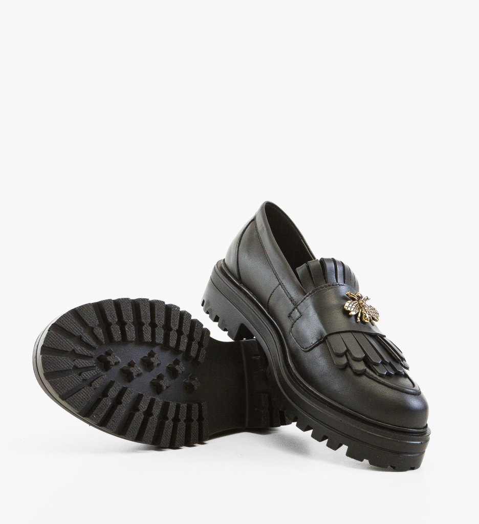 Pantofi Casual Dama Zenin Negri Eleganți - imagine 4