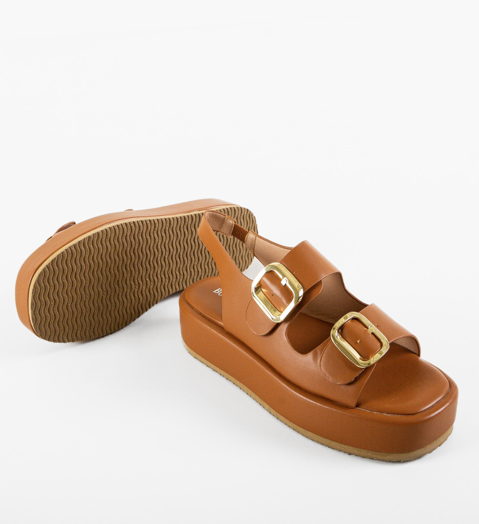 Sandale Dama Willow Camel | Eleganță și Confort - imagine 10