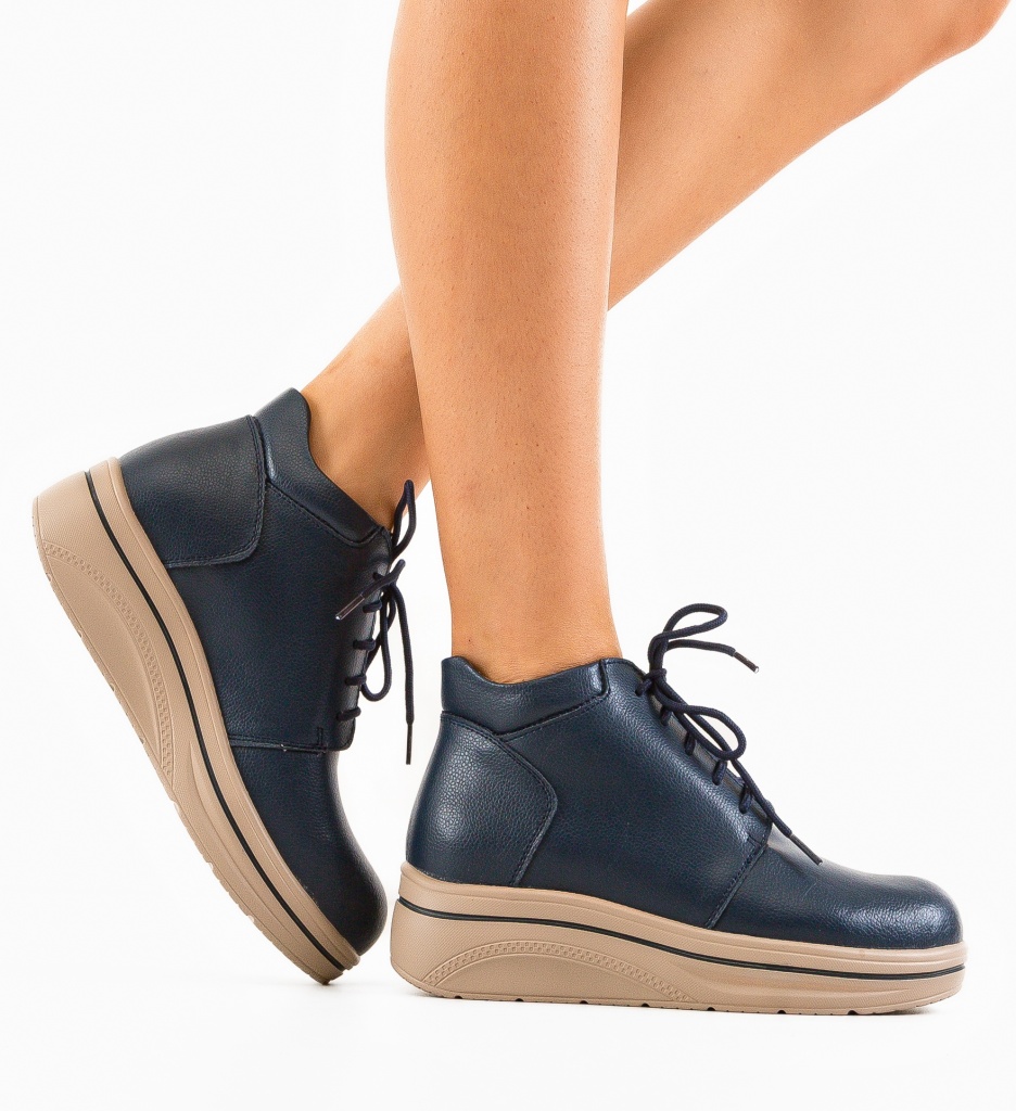 Pantofi Casual Palerma Bleumarin - Confort și Stil - imagine 2