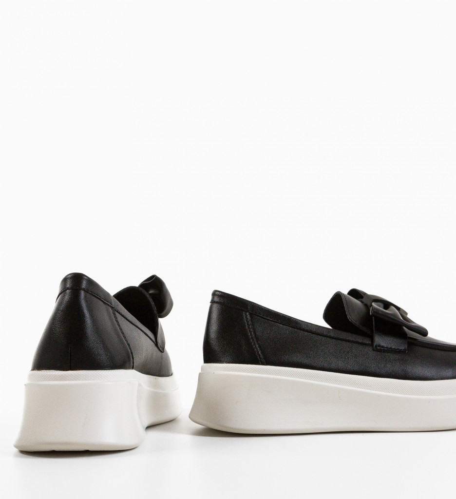 Pantofi Casual Dama Volga Negri | Confort & Stil - imagine 6