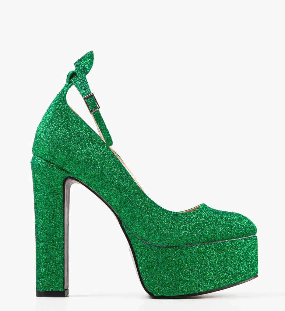 Pantofi Dama Verzi cu Toc - Eleganță Asigurată - imagine 4