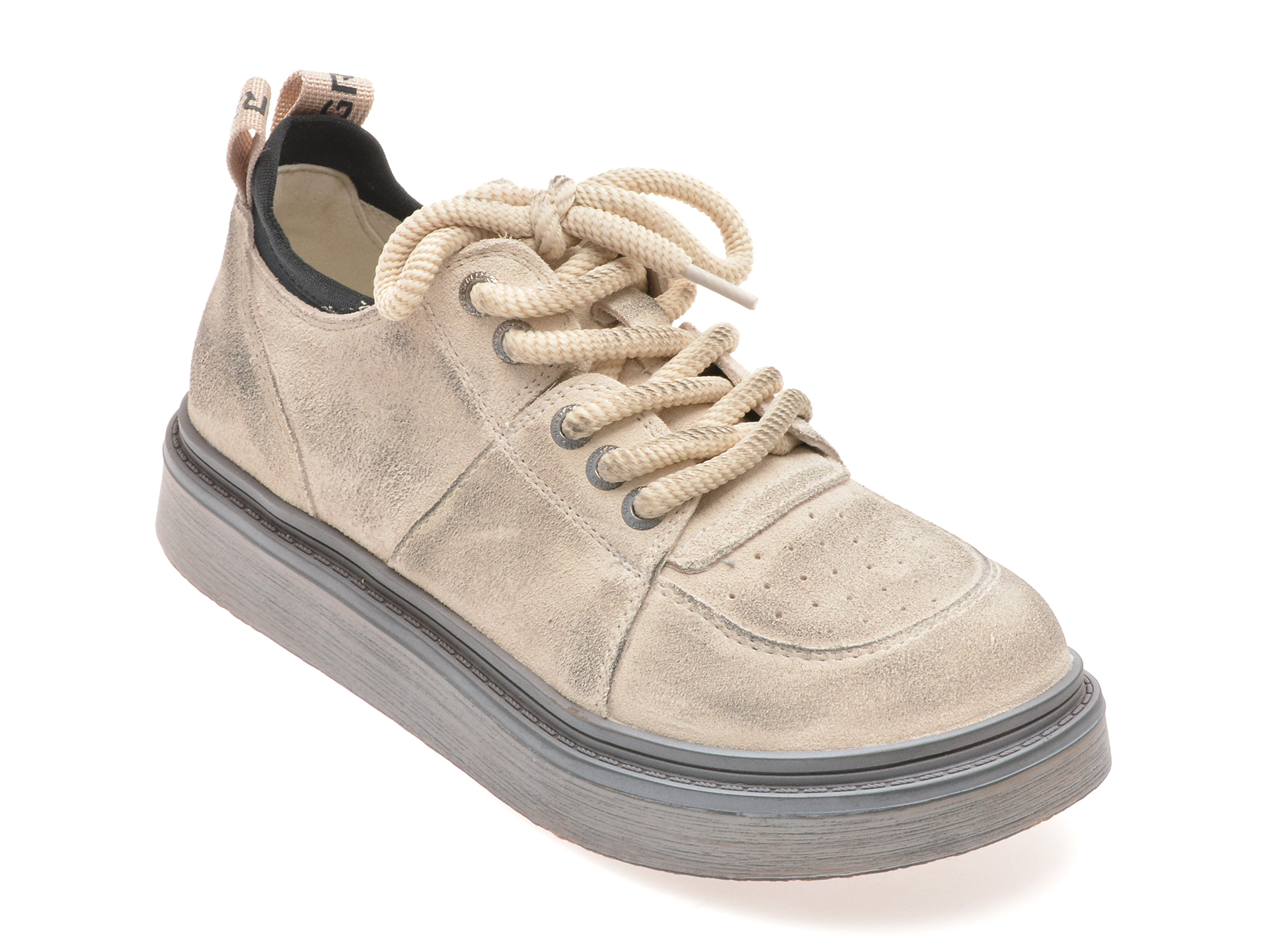 Pantofi sport Gryxx din piele intoarsa bej
