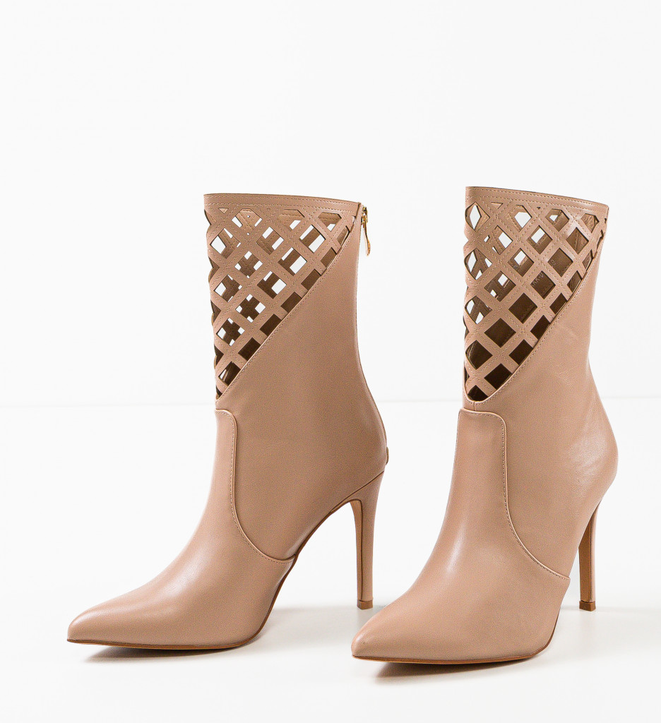 Botine Dama Todd Nude | Eleganță și Stil - imagine 5