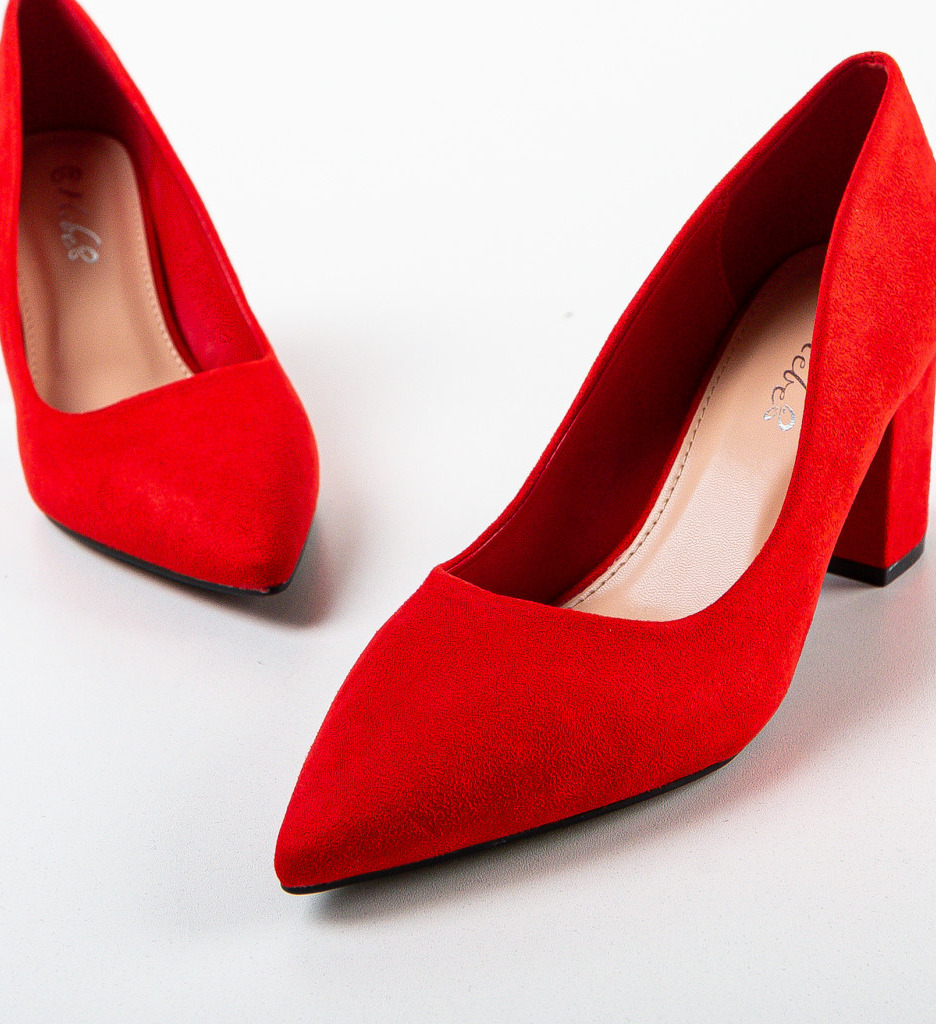 Pantofi Rosii cu Toc Simran | Stil și Eleganță - imagine 6