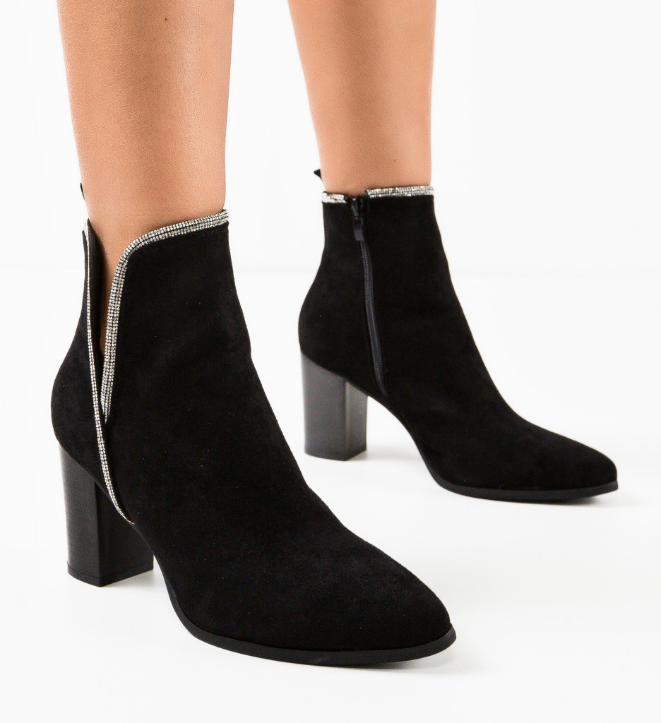 Botine Christe Negre - Eleganță și Confort - imagine 2