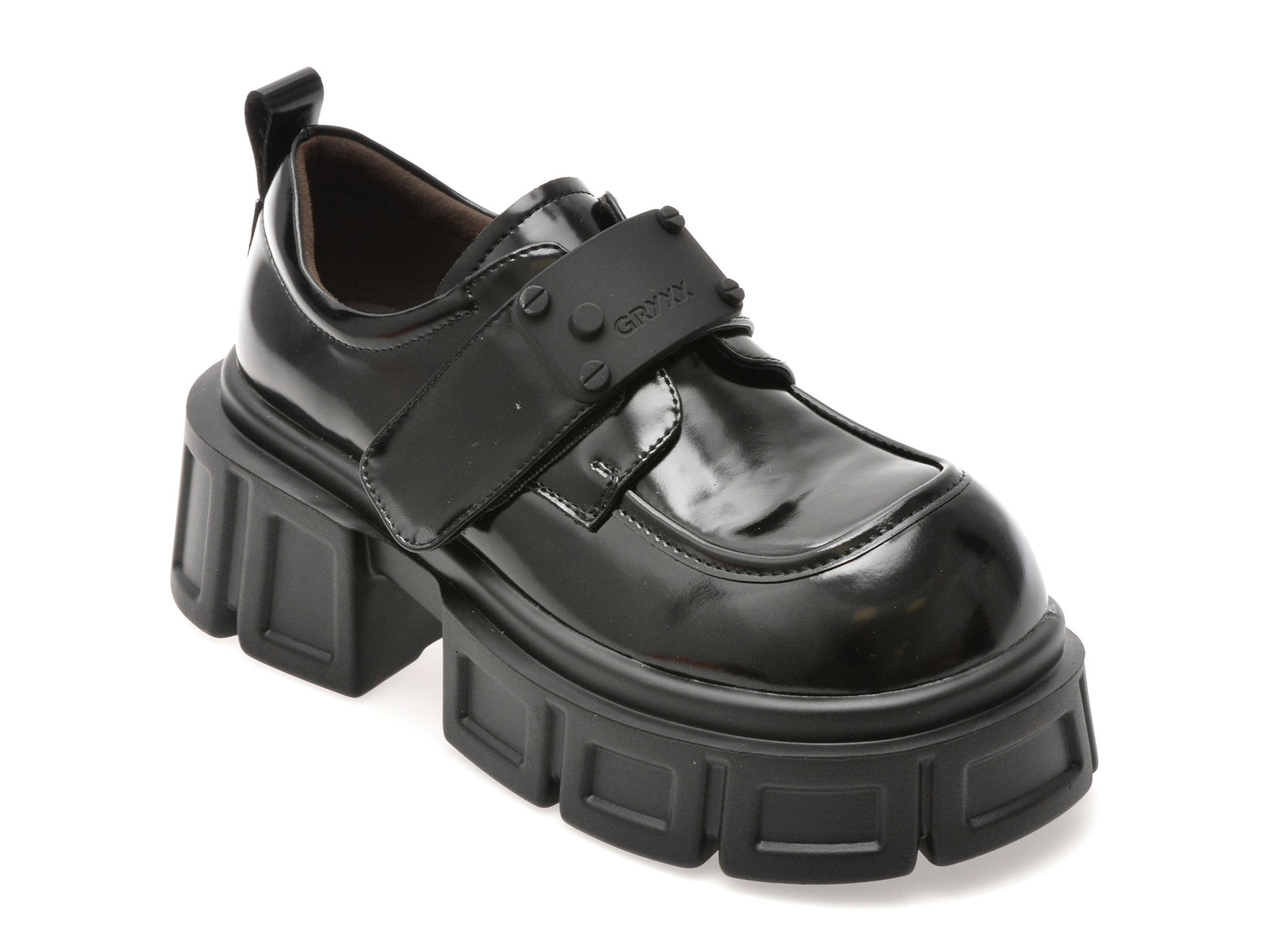 Pantofi GRYXX negri din piele naturală