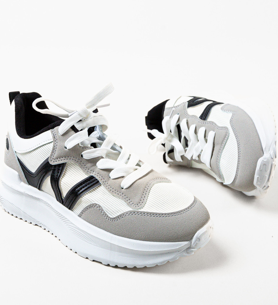 Sneakers Osborne Gri 2 - Confort Sport Dama - imagine 6