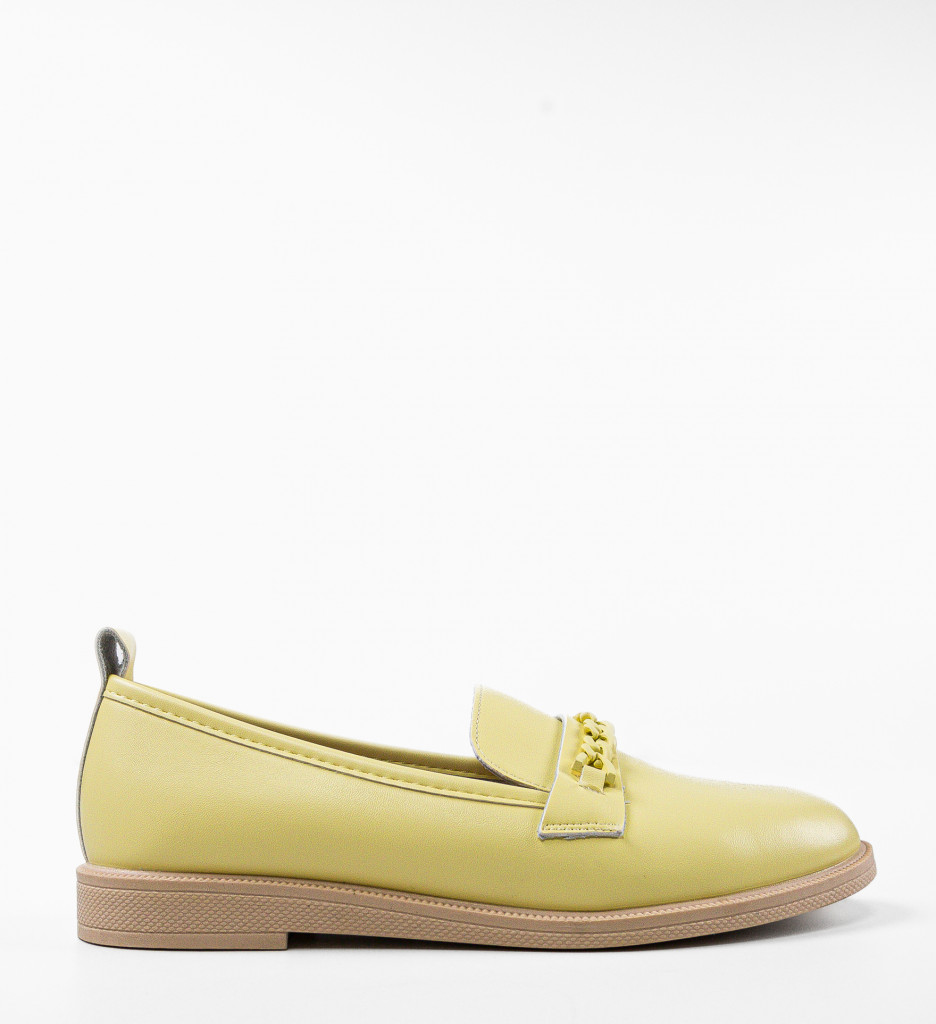 Pantofi Casual Dama Kalanz Galbeni | Stil și Confort - imagine 5