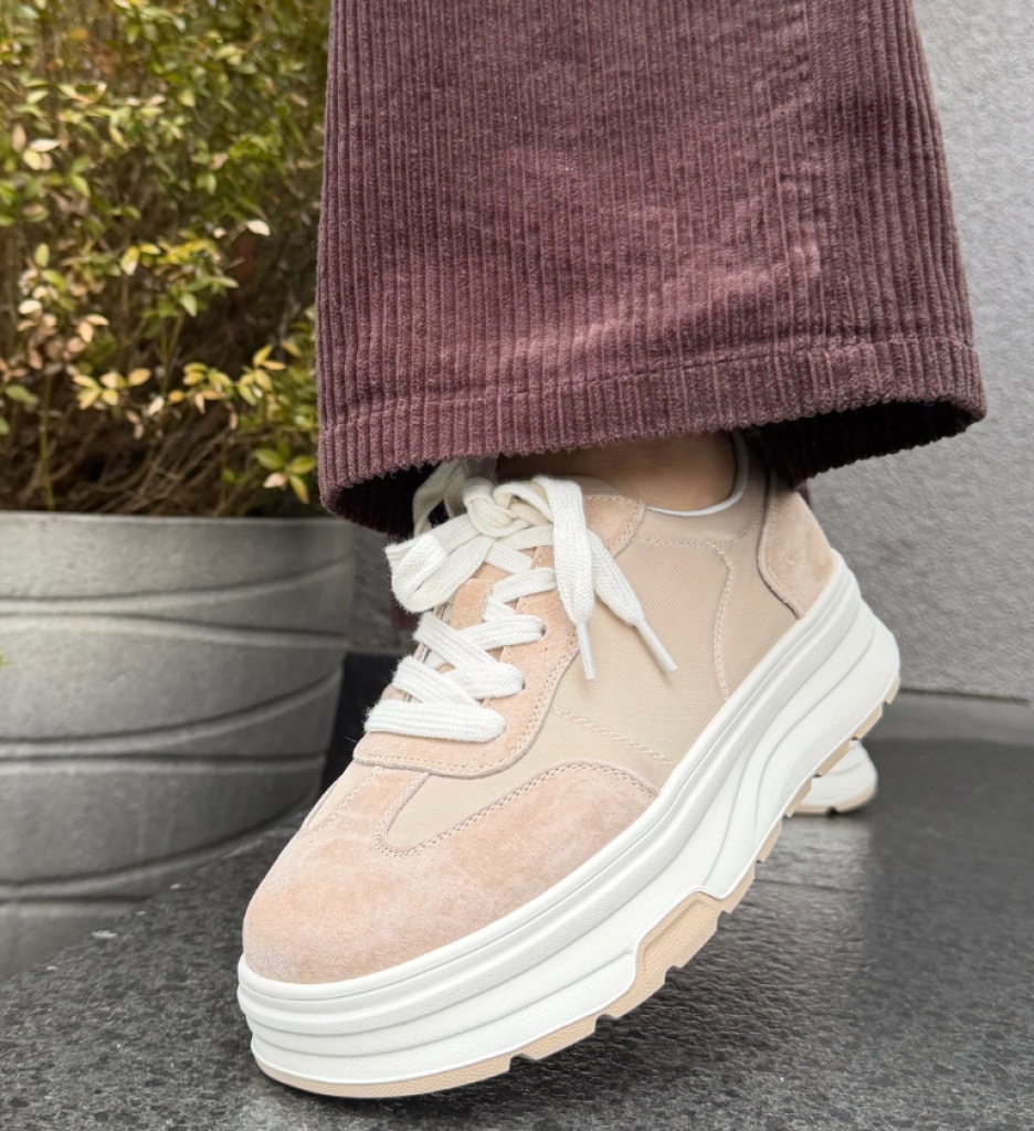 Sneakers Dama Dynal Bej - Confort și Stil Sport