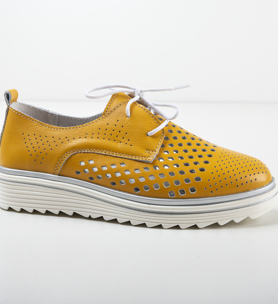 Pantofi Casual Galbeni - Confort și Stil - imagine 6