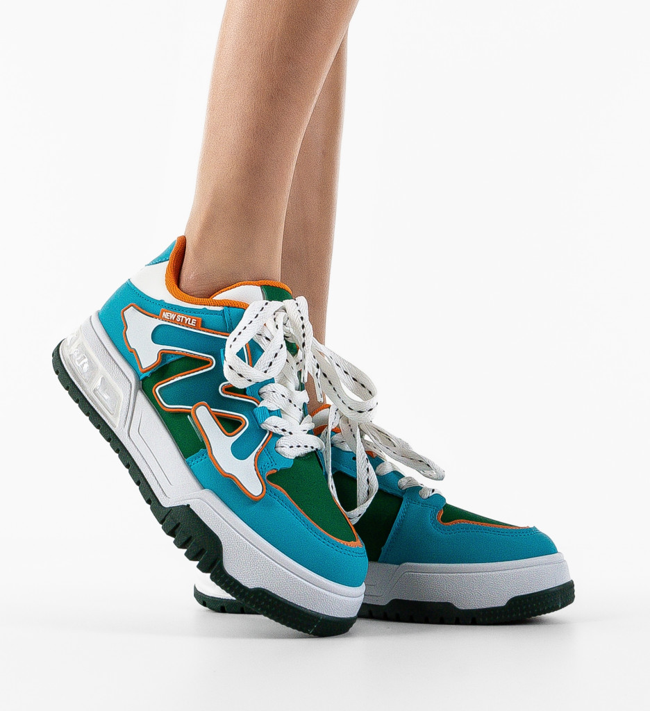 Sneakers Dama Niustile Albastri - Confort și Stil - imagine 2