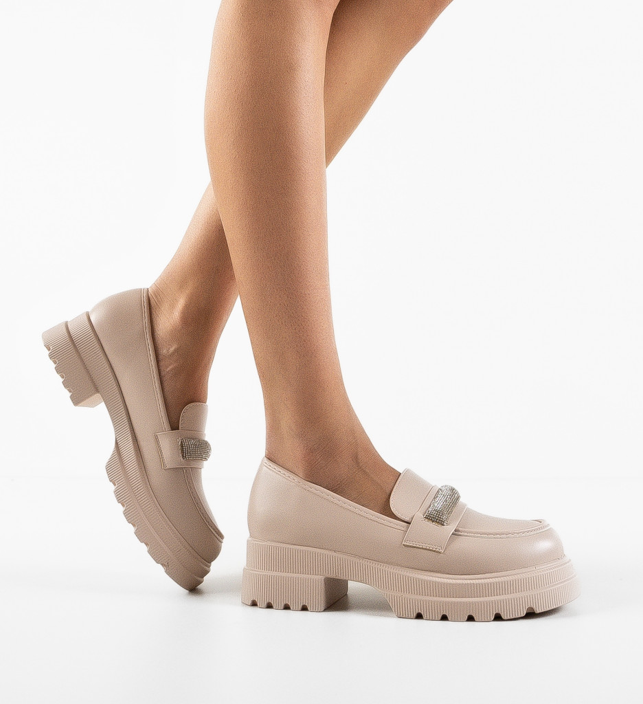 Pantofi Casual Lelan Bej | Confort și Stil