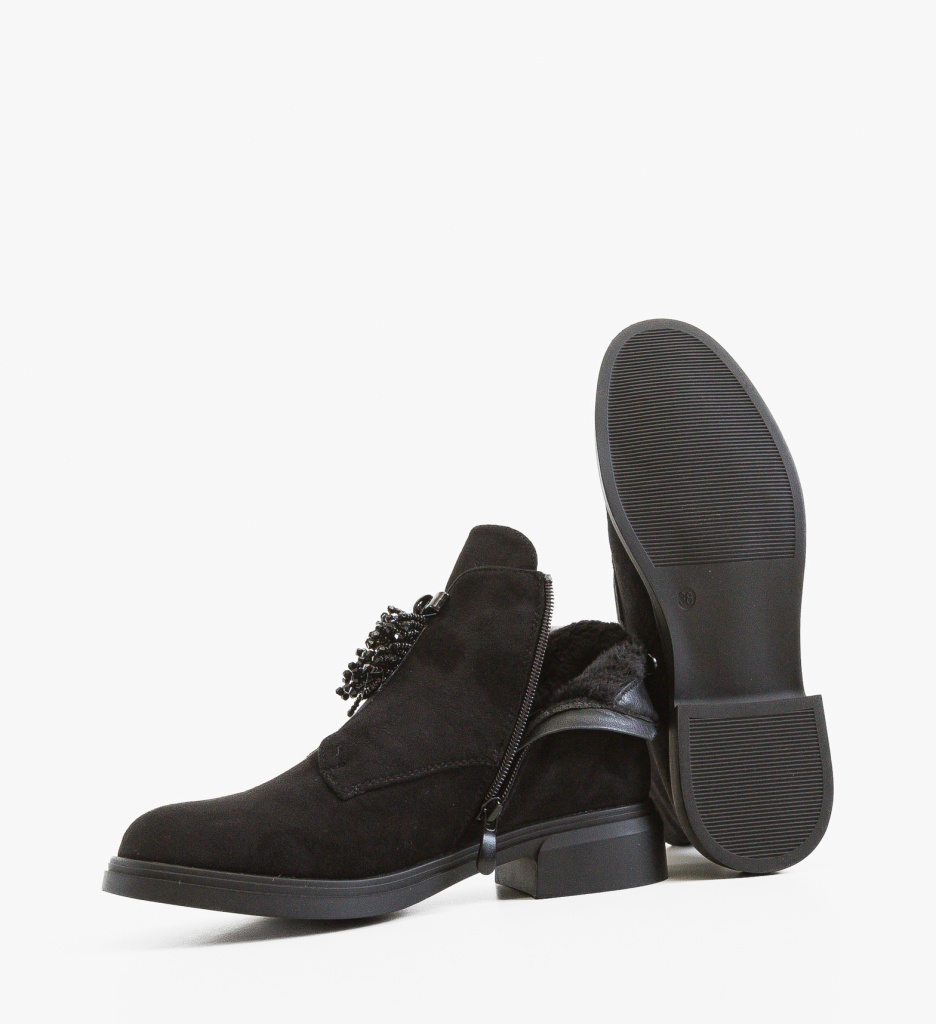Ghete Dama Charlie Negre | Eleganță și Confort - imagine 5