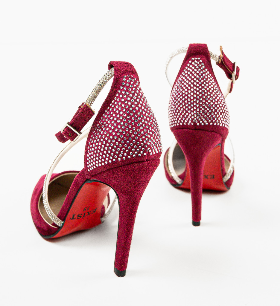 Pantofi cu Toc Roccala Fuchsia - Eleganță - imagine 5