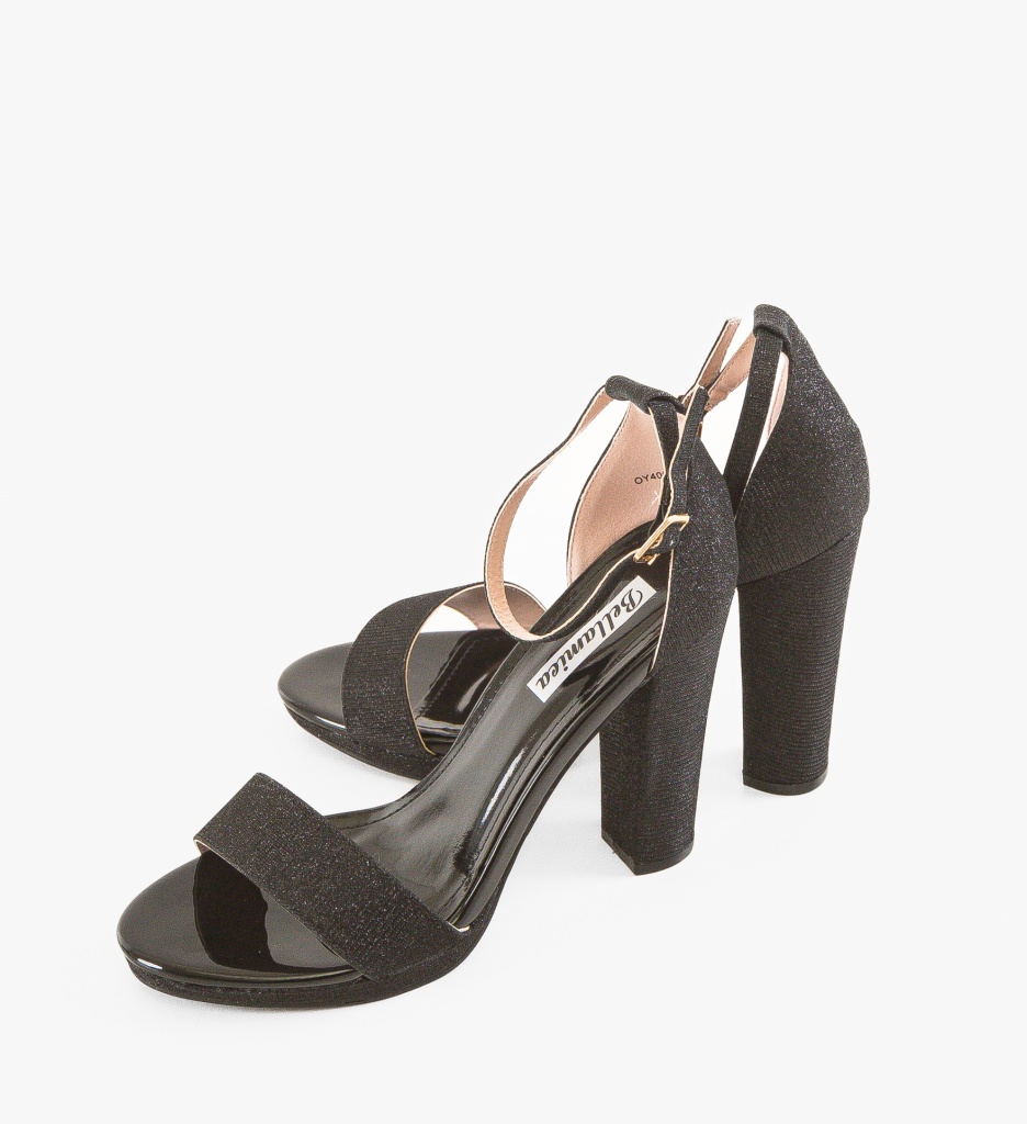 Sandale cu Toc Jean Negre | Eleganță și Stil - imagine 5