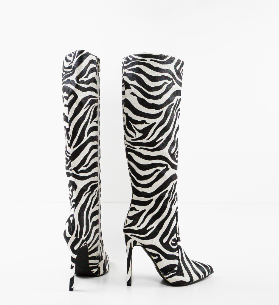 Cizme Dama Cohen Zebra | Imprimeu Exotic - imagine 6