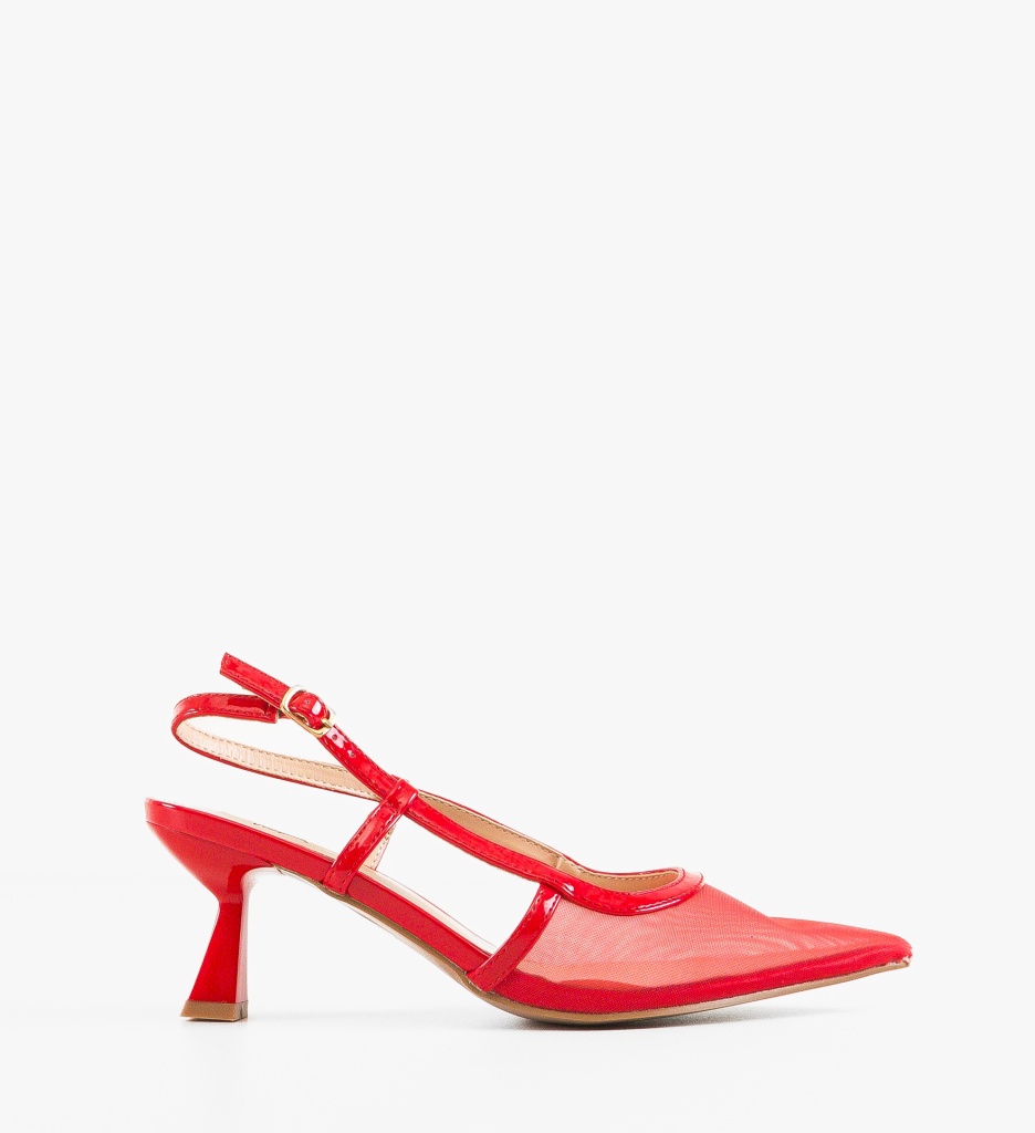 Pantofi Dama Rosii cu Toc Laure - Eleganță și Stil - imagine 6