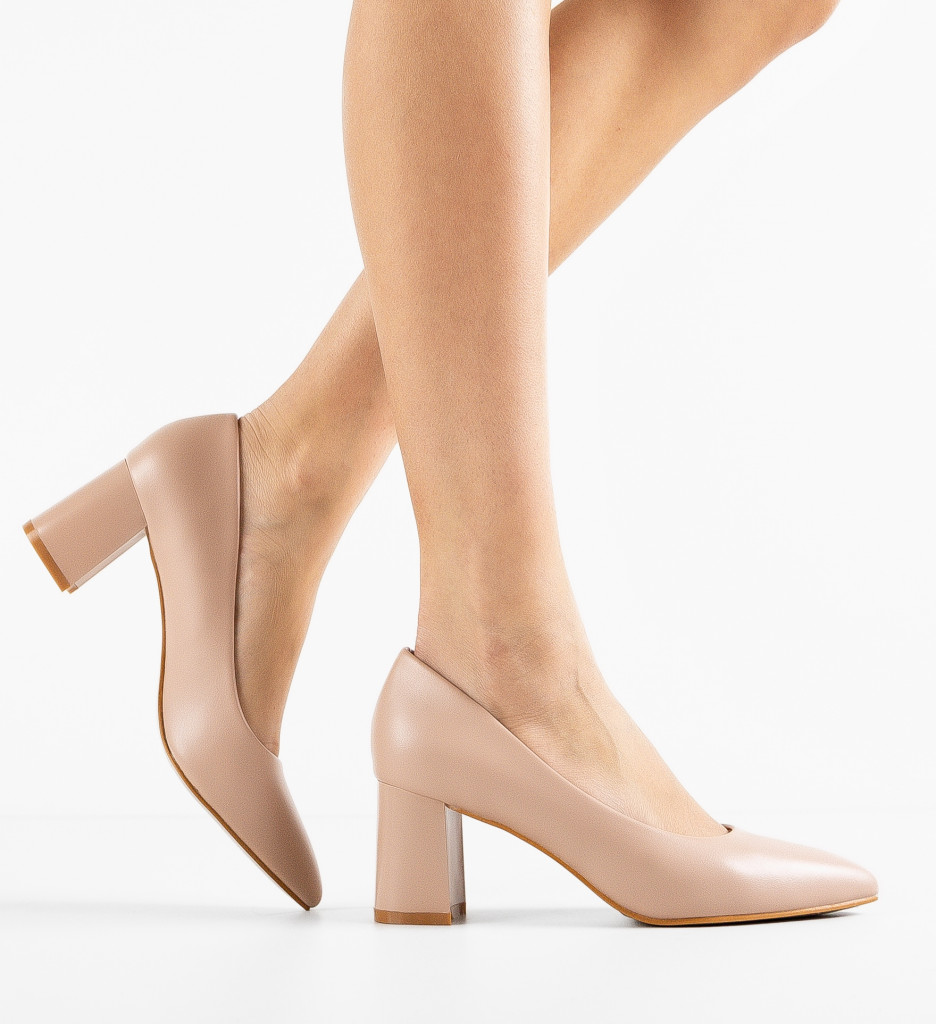 Pantofi Dama Roz cu Toc - Eleganță Asigurată - imagine 2