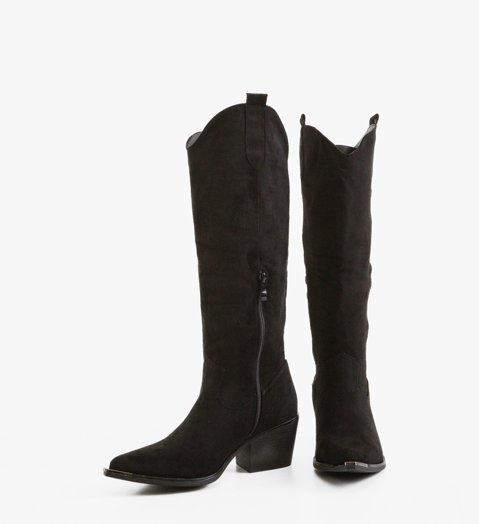 Cizme Spence Negre Depurtat | Stil Urban Elegant - imagine 3