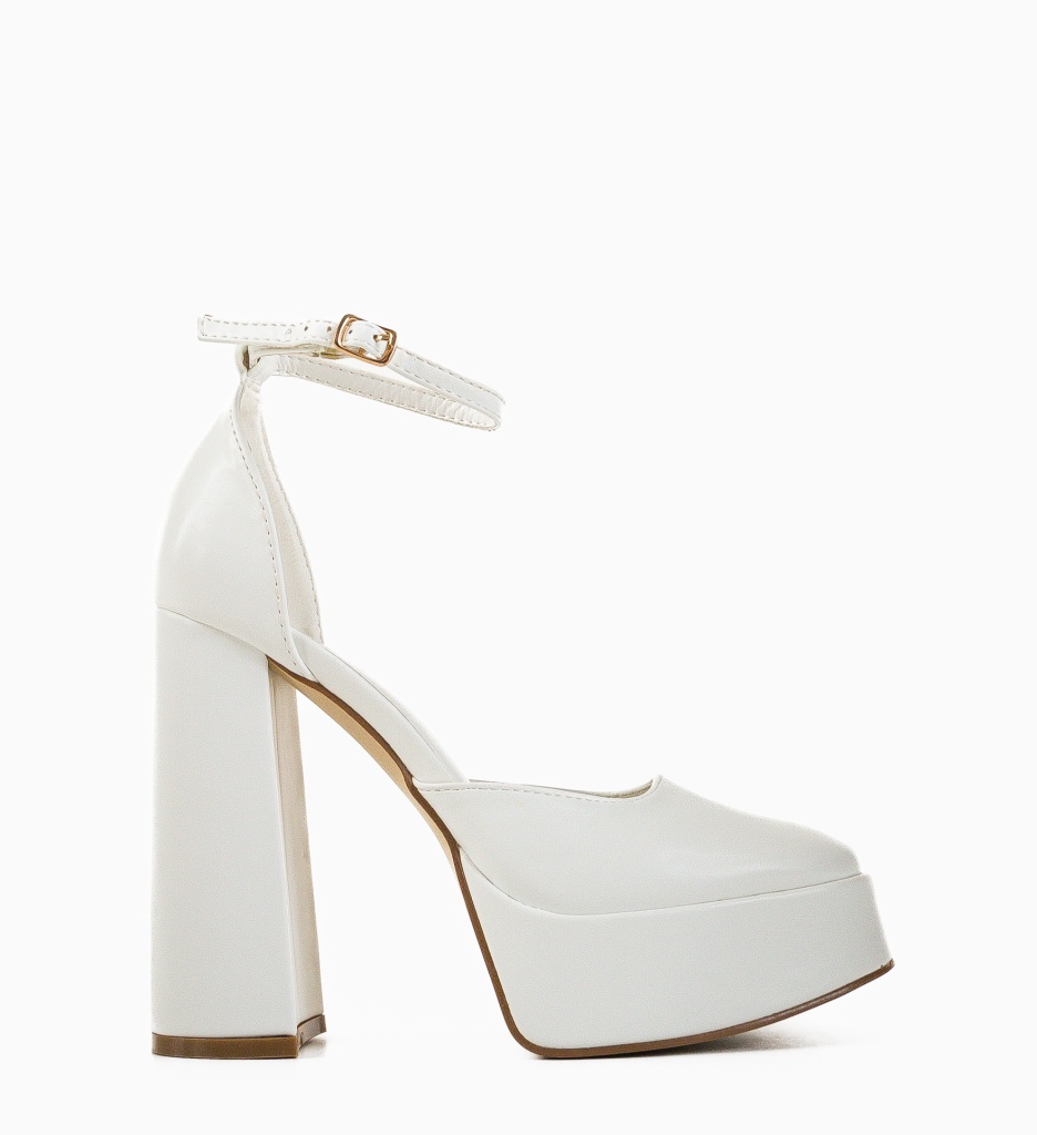 Pantofi Dama Reuben Albi cu Toc Elegant - imagine 5
