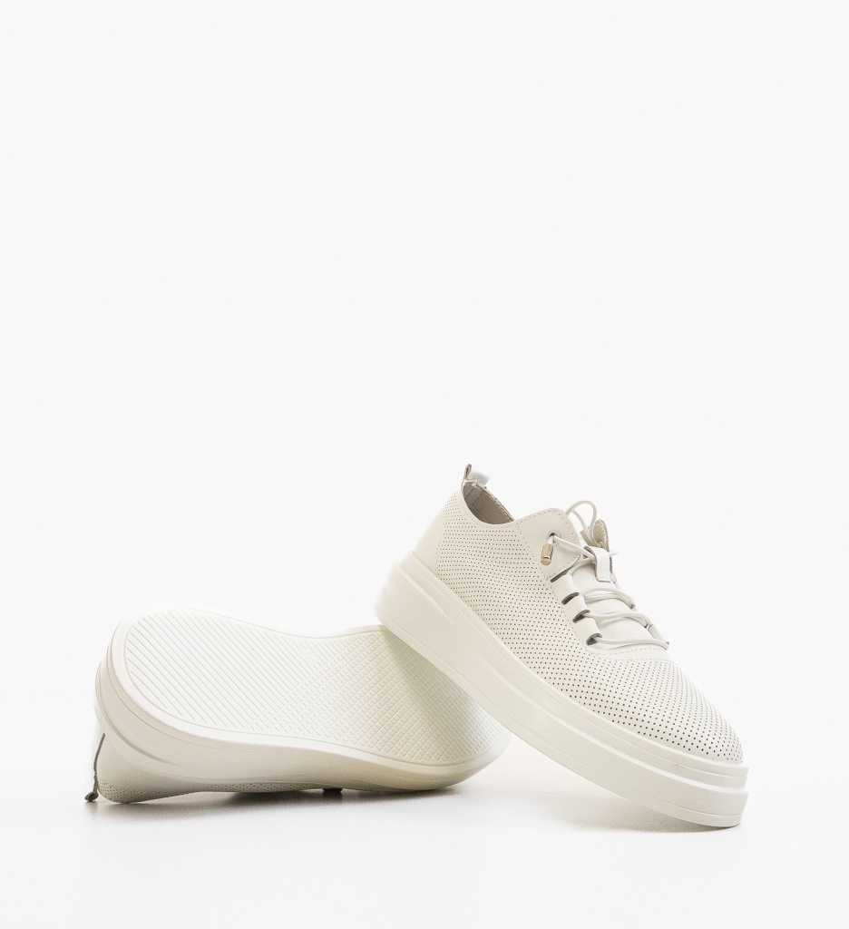 Sneakers Dama Myele Albi - Confort și Stil Urban - imagine 5