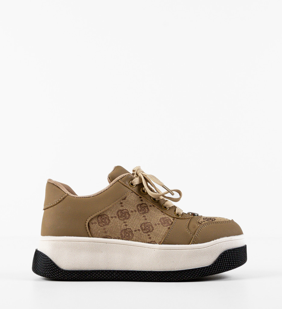 Sneakers Dama Miess Bej - Confort și Eleganță - imagine 5