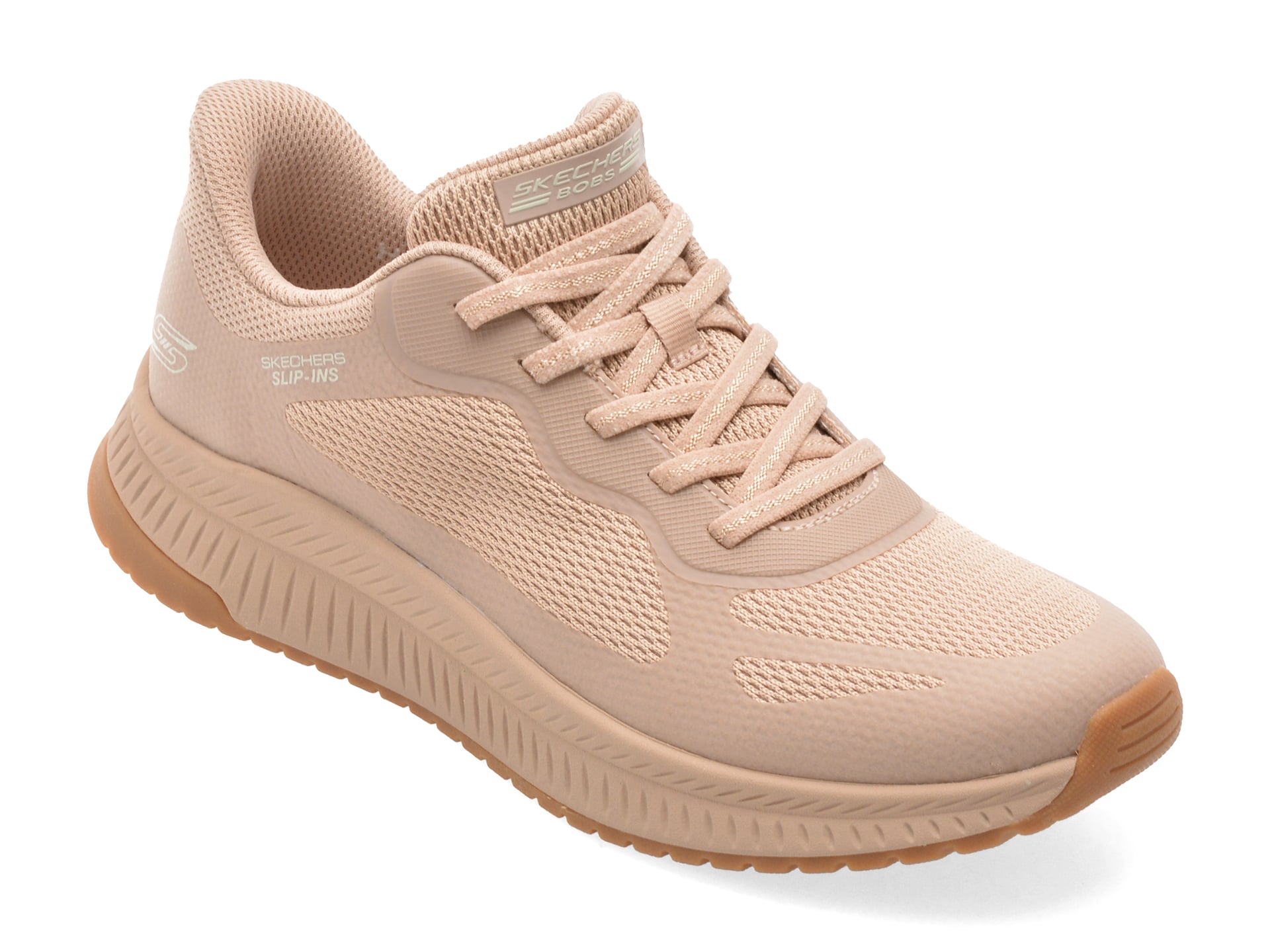 Pantofi Sport Skechers Bobs Squad 4 Nude Confort