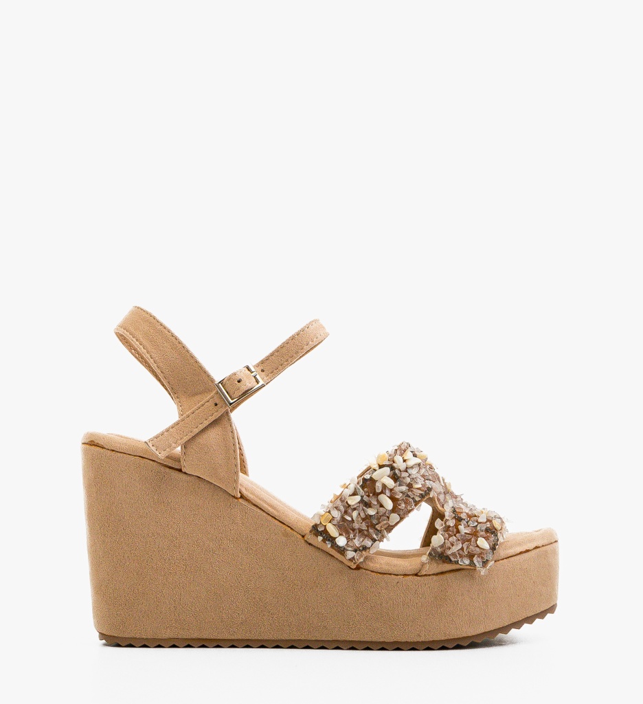 Sandale Platforme Dama Bej | Stil Modern